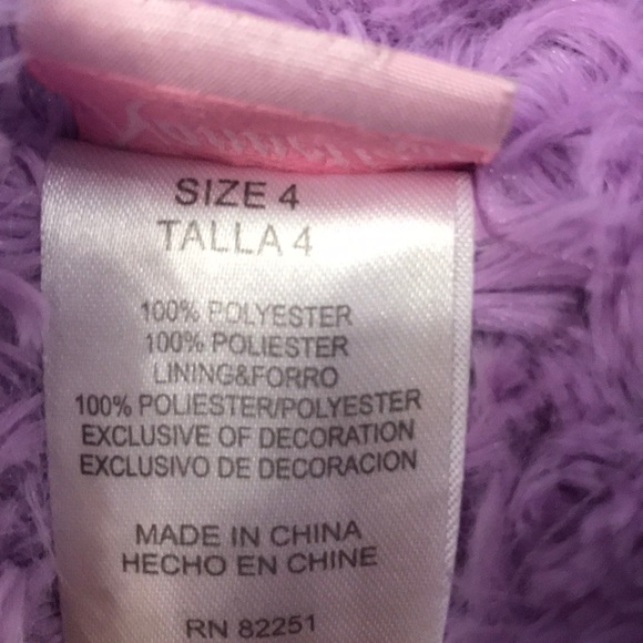 Super soft light purple rosette coat - Picture 2 of 2